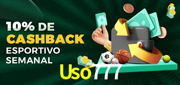 10% de bônus de cashback na Uso777